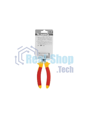 Длинногубцы Matrix изогнутые insulated 200 мм, двухкомпонентные рукоятки