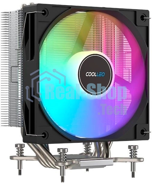 Вентилятор для процессора Coolleo CPU Cooler Etian CL-A40-ARGb Intel: LGA 115X/1200/1700/1851 AMD: AM4/AM5 200W TDP