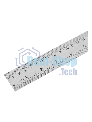 Линейка стальная Deli DL8050Y 500мм нержавеющая сталь