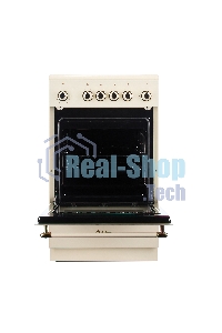 Плита электрическая De Luxe 506004.23ЭС-123 топленое молоко, конфорок 4 шт, духовка 54 л, 50 см x 87 см x 60 см