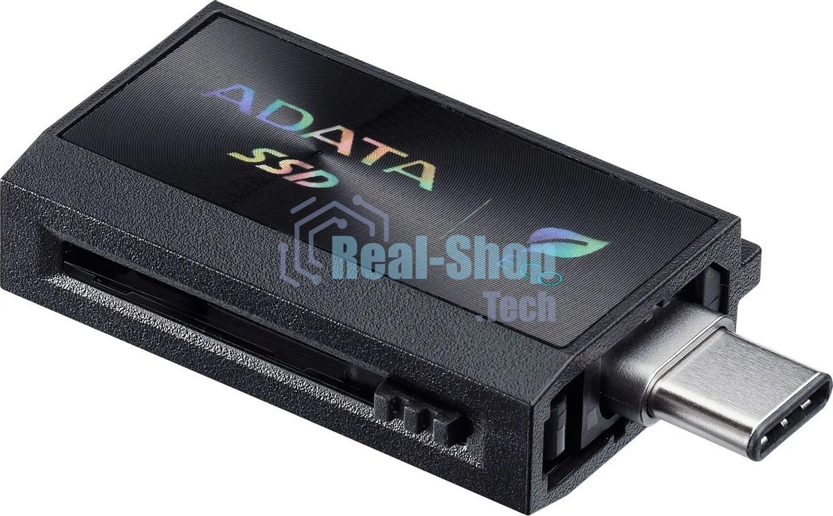 Внешний SSD ADATA SC730, 1TB, USB 3.2 Gen 2 Type-A/Type-C, R/W 600/600, черный