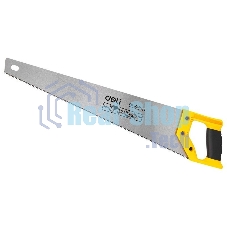 Ножовка по дереву Deli DL6850 500мм Материал: 65Mn. Термообработанная поверхность. Зубья пилы: 7 TPI. Шлифовка зубов с 2-х сторон. Литая ручка из двухкомпонентного противоударного пластика.