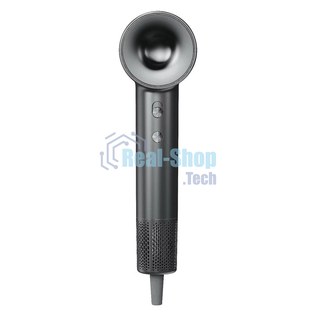 Фен Haier HHD-603 графитовый, 1600 Вт, компактный, ионизация