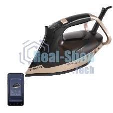 Утюг Polaris PIR-3225 AK WIFI IQ HOME черный/золотой, 3200 Вт, 120 г/мин, 270 г/мин, 450 мл