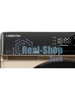 Стиральная машина HIBERG i-DDQ9 - 712 G золотистый, загр. фронтальная макс.: 7 кг 1200 об/мин класс: А+++