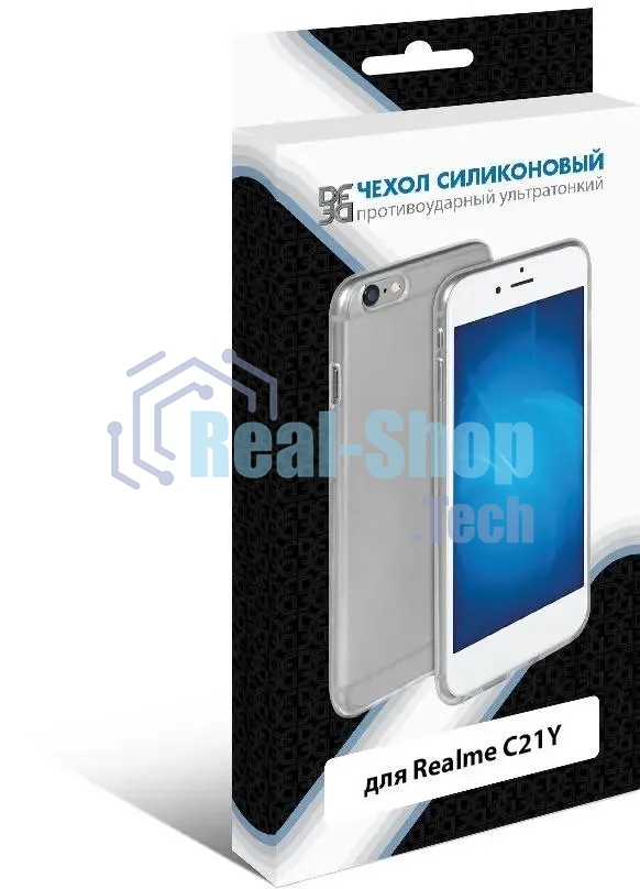 Чехол (клип-кейс) DF для Realme C21y rmCase-08 прозрачный