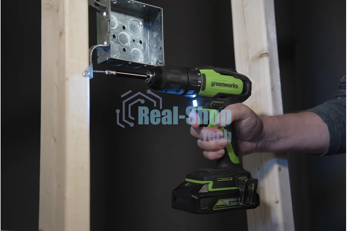 Дрель-шуруповерт аккумуляторная GREENWORKS 3704007UA, Аккумуляторная, 24В