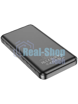 Портативный аккумулятор Hoco J100 High-ranking 10000mAh 2.1A 2xUSB-A черный