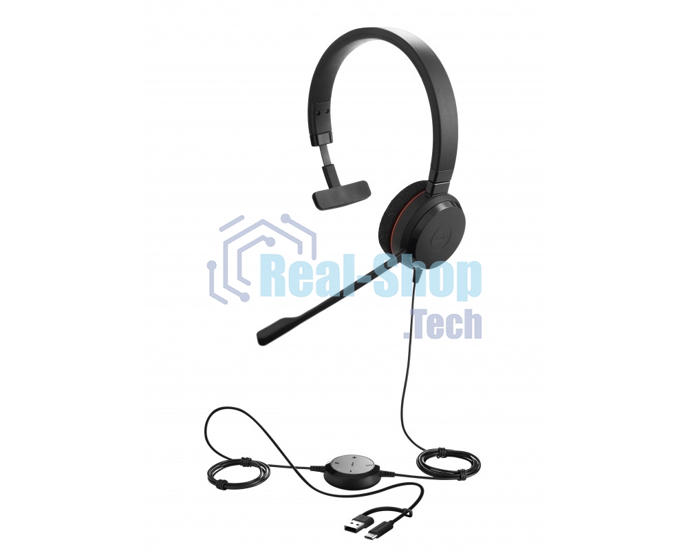Гарнитура Jabra Evolve 20 MS Mono чёрный, проводная