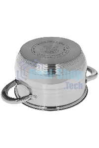 Кастрюля Lara LR02-581 SONATA 18x11,5 см, 2.9 л, 7-СТУПЕНЧАТОЕ ДНО, комбо-полировка, крышка, нержавеющая сталь