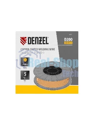 Омедненная проволока Denzel ER70S-6, диам. 0,8 мм, 5 кг, диам. катушки D200