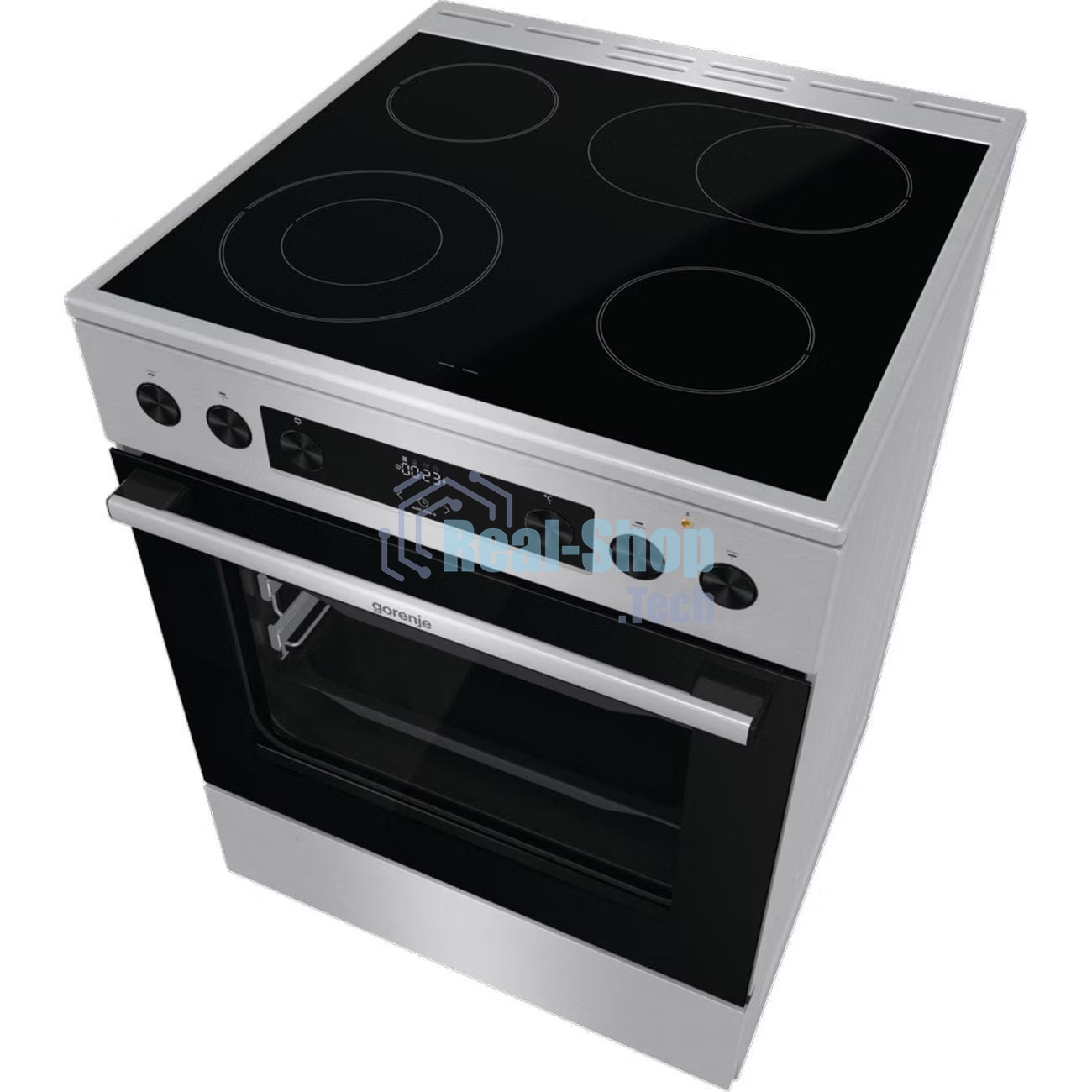 Плита электрическая Gorenje GECS6C70XPA нержавеющая сталь, конфорок 4 шт, духовка 71 л, 60 см x 85 см x 60 см
