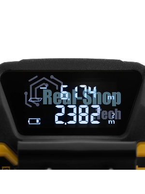 Лазерный дальномер с рулеткой Denzel LT-40, 5м x 19 мм, дальномер 40м, автомат. фиксация