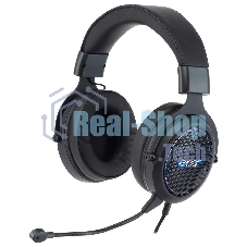 Гарнитура Acer AHW120 чёрный, проводная, USB, подсветка