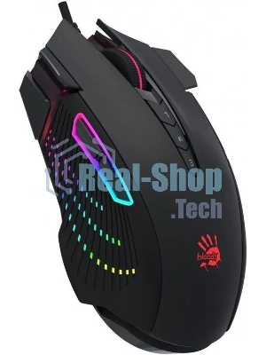 Мышь проводная A4Tech Bloody J90s черный, 8000 dpi, USB, кнопки - 12