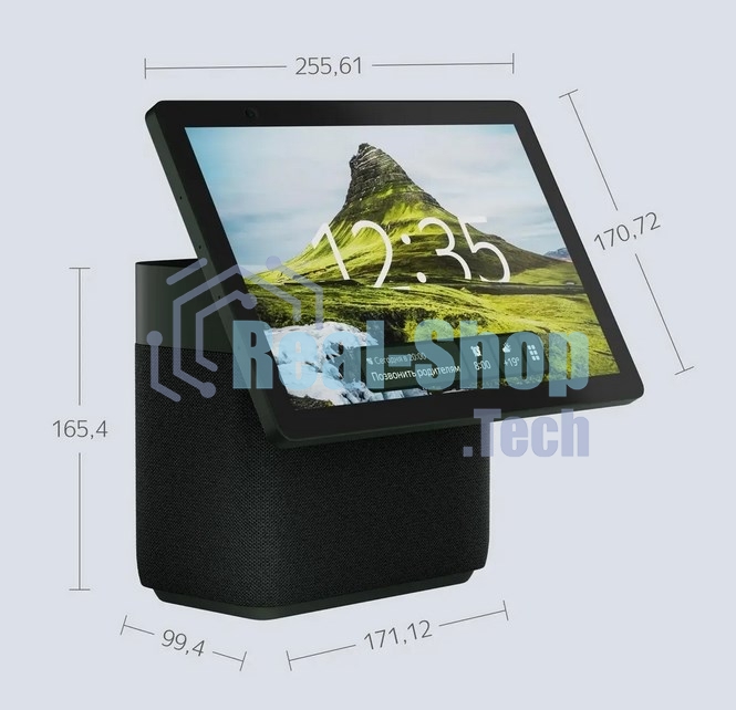 Умная колонка Яндекс Станция Дуо Макс, Zigbee, с дисплеем, 60Вт, с голосовым ассистентом Алиса на YaGPT, зеленый