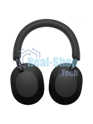 Беспроводные/проводные наушники Sony WH-1000XM5 черный, полноразмерные, Bluetooth + проводной, активное шумоподавление, до 30 ч