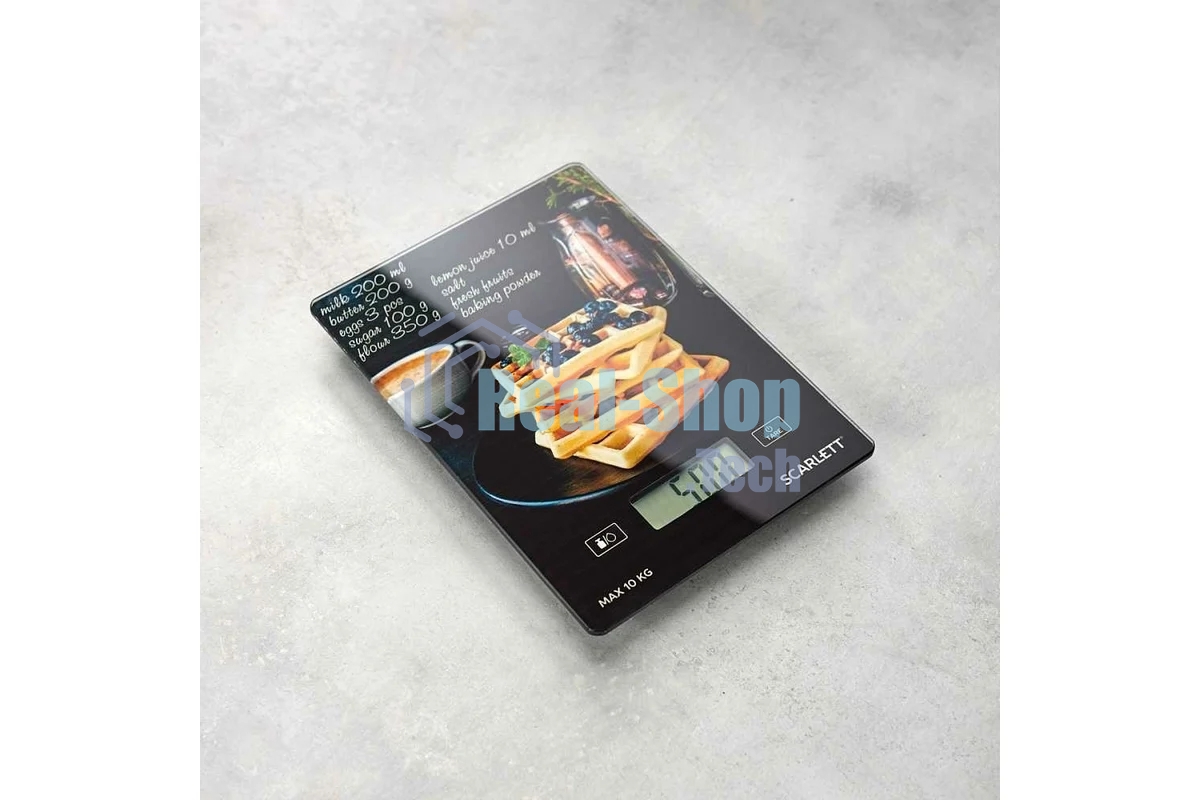 Весы кухонные Scarlett SC-KS57P75 (Вафли)