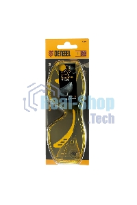 Очки защитные открытые Denzel поликарбонатные, увеличенная желтая линза, регулируемые дужки