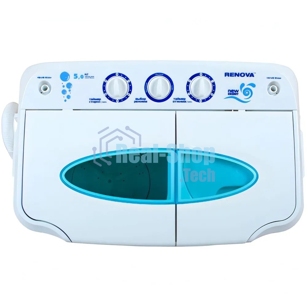Стиральная машина Renova WS-50РЕТ белый, загрузка вертикальная 5 кг, 1350 об/мин., класс: А+