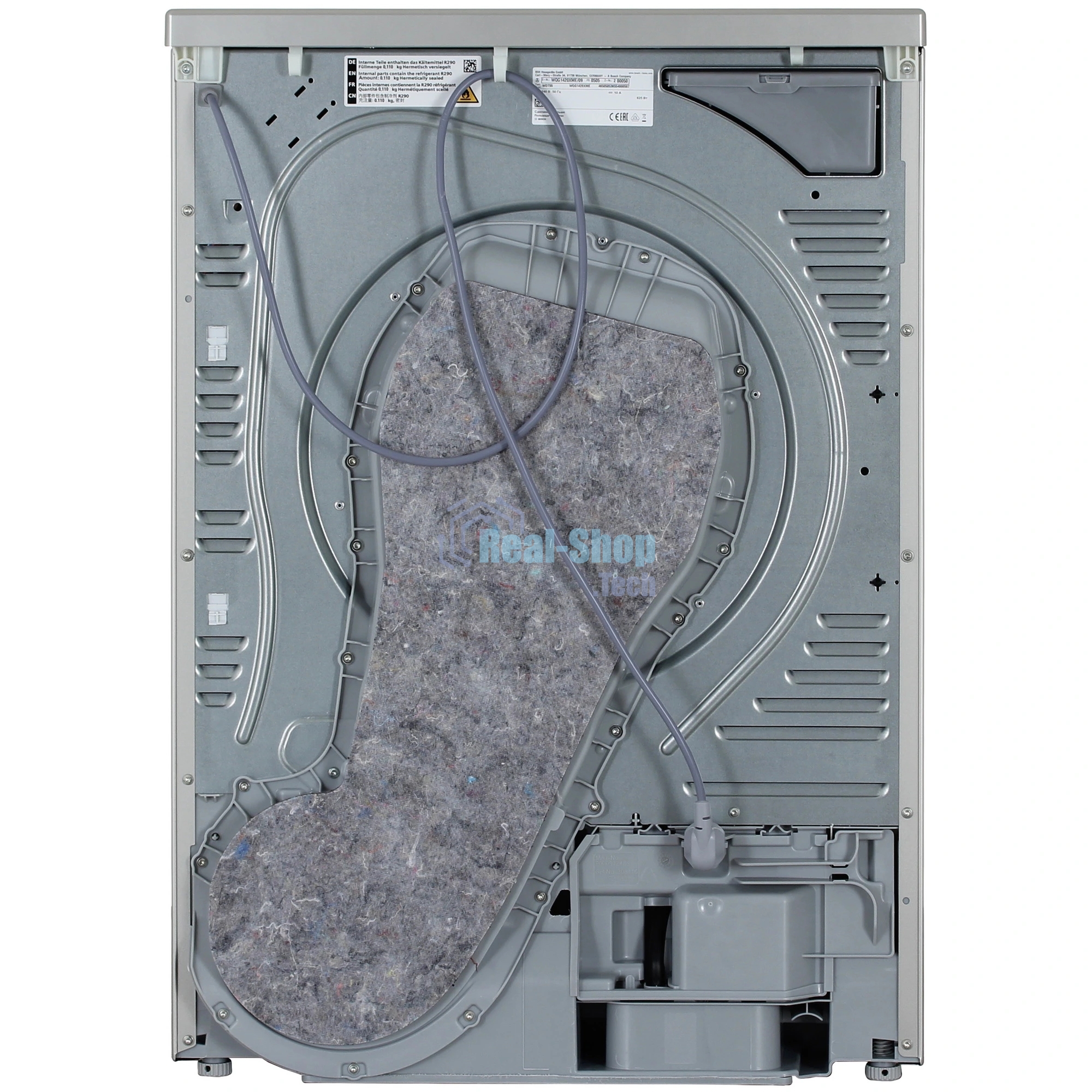Сушильная машина Bosch WQG1420XME серый, 9 кг, сушка - конденсационная, программ - 15, 59.8 x 84.2 x 64.8 см