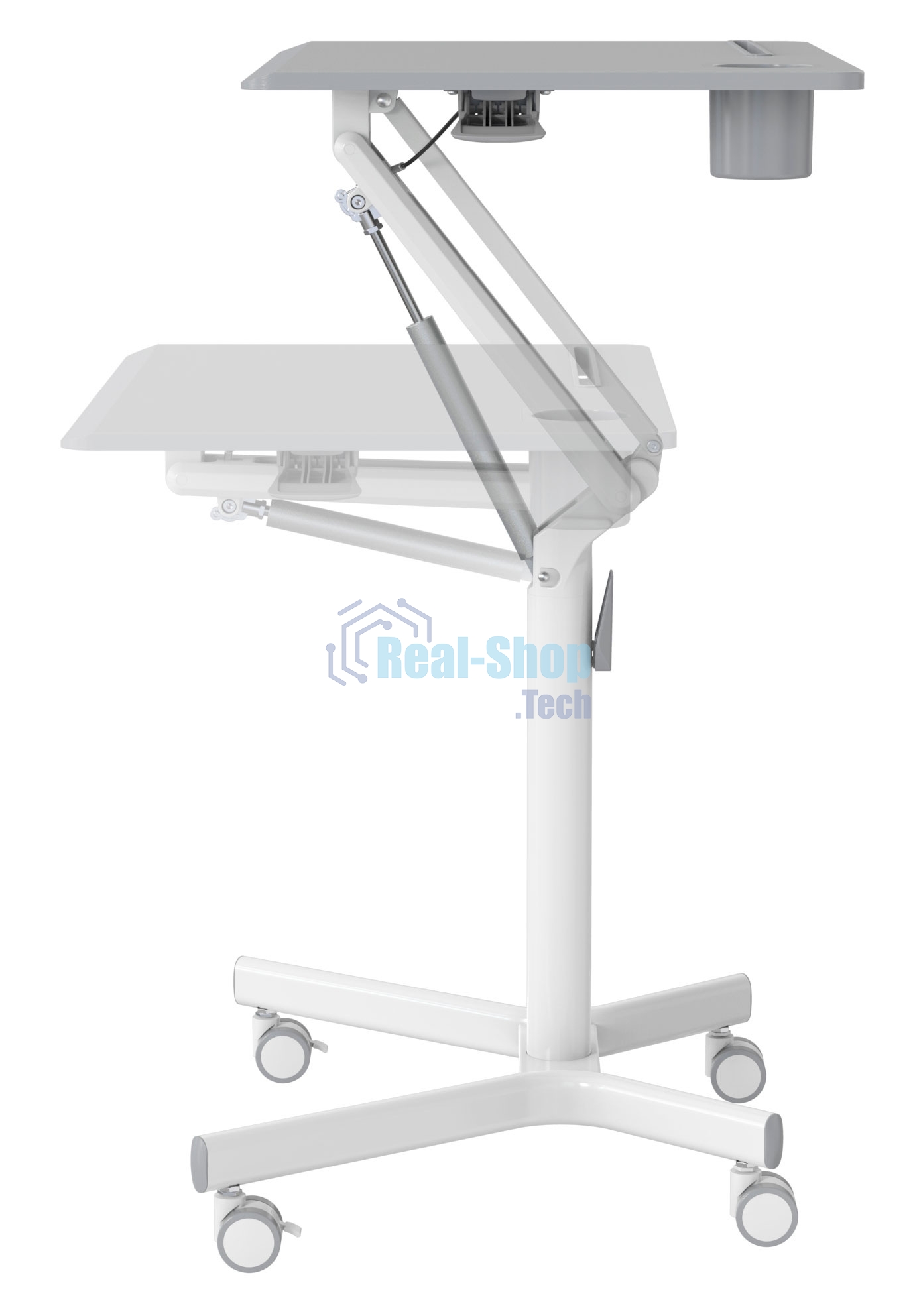 Стол для ноутбука Cactus VM-FDS101B столешница МДФ серый 70x52x106см (CS-FDS101WGY)