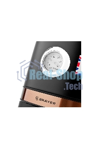 Чайник электрический BRAYER BR1005BK 2200Вт.1,7 л, STRIX, сталь окраш, термометр, черный