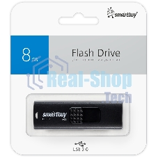 Флешка USB 8 Gb USB 3.0 Smartbuy Fashion SB008 Gb3FSK, черный (SB008 Gb3FSK)