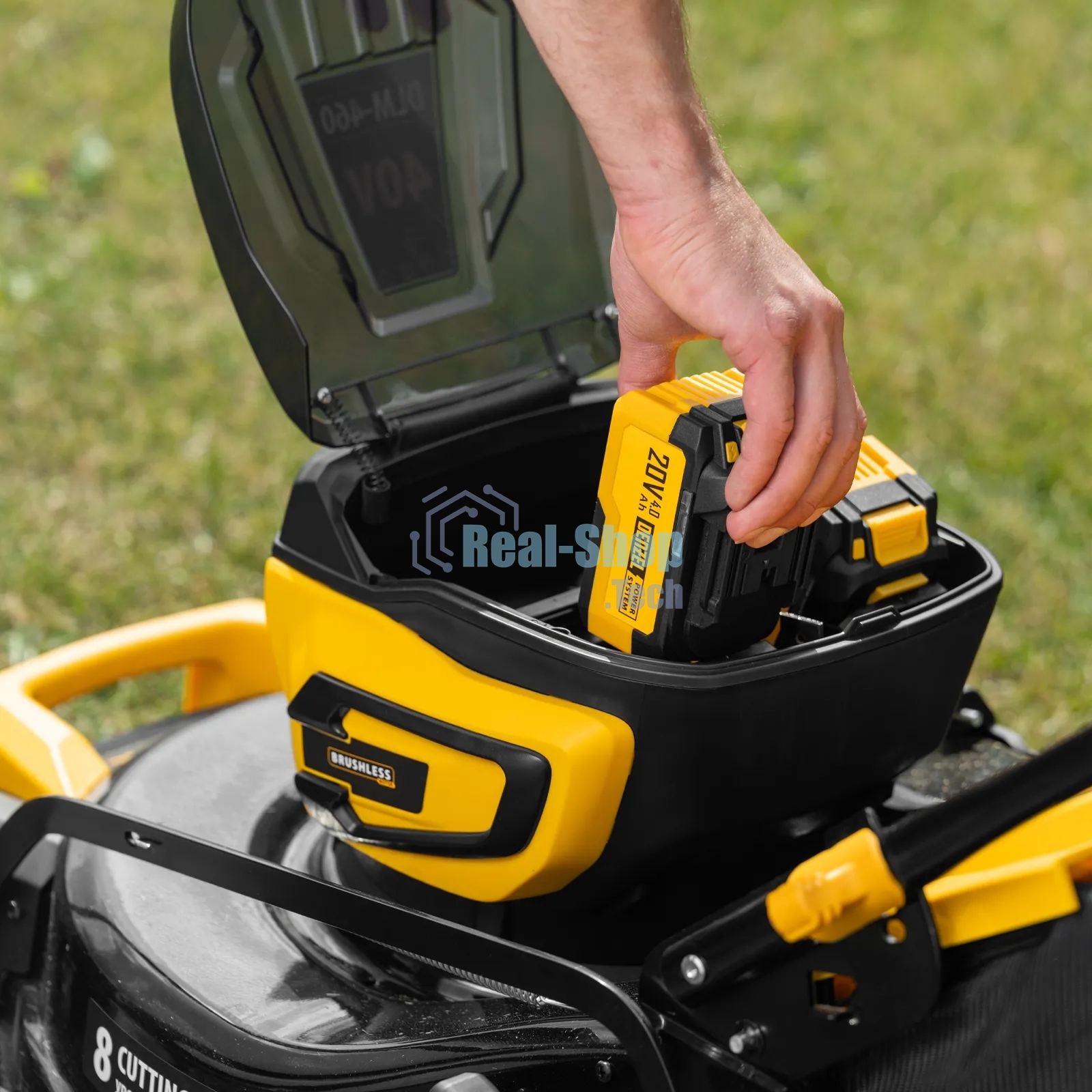 Газонокосилка аккумуляторная бесщет. Denzel DLM-460, 460 мм, травосб. 65 л., Li-Ion, 40 В