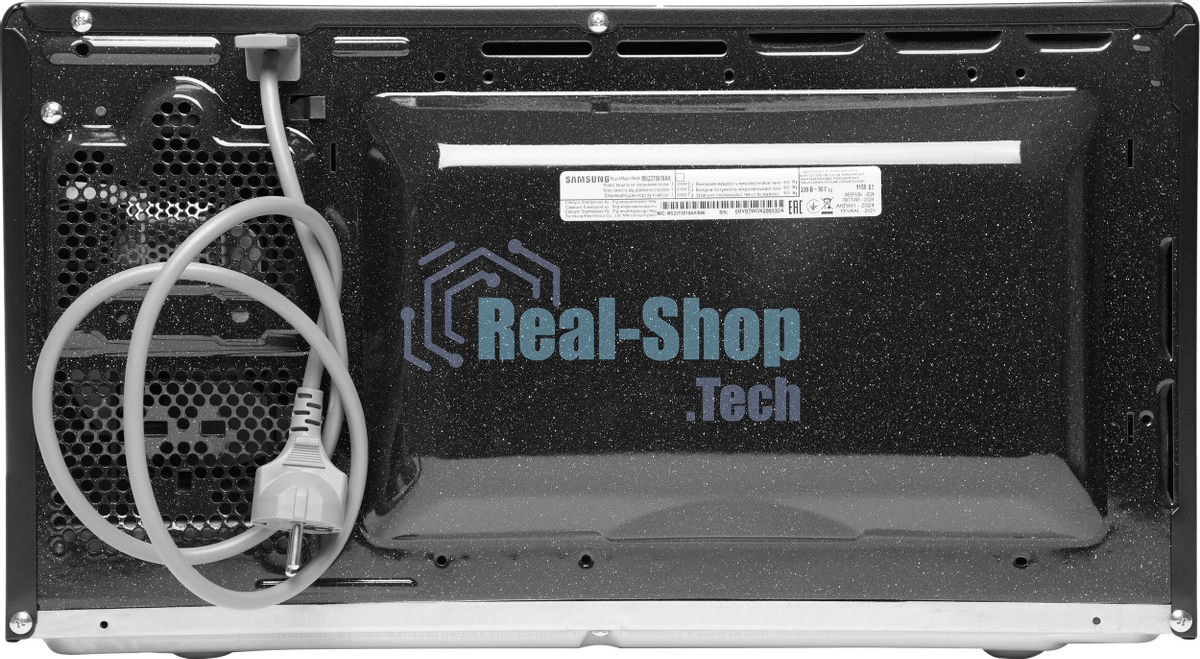 Микроволновая печь Samsung MS23T5018AK/BW черный, 23 л, 800 Вт, переключатели - сенсор