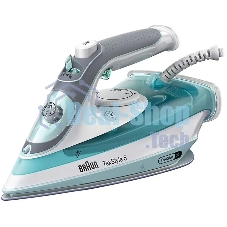 Утюг Braun SI5017GR бирюзовый/белый, 2700 Вт, 50 г/мин, 190 г/мин, 300 мл