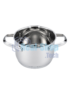 Кастрюля MAUNFELD ORIANA MF20RN01CR из нержавеющей стали со стеклянной крышкой, 16 см, 1,9 л