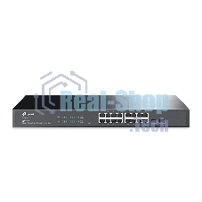 Коммутатор TP-Link Jetstream 16-port gigabit smart switch with 2-gigabit uplink ports