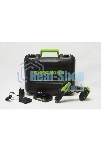 Дрель-шуруповерт аккумуляторная GREENWORKS 3704007UA, Аккумуляторная, 24В