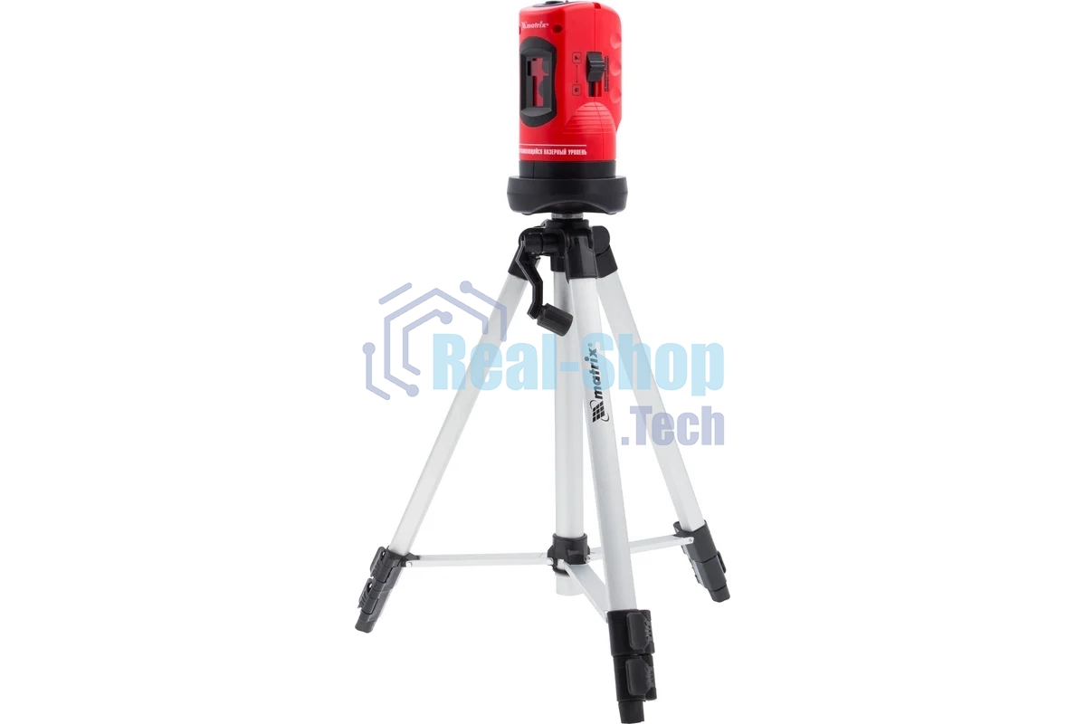 Уровень лазерный Matrix, 100 мм, штатив 1260 мм, самовыравнивающийся