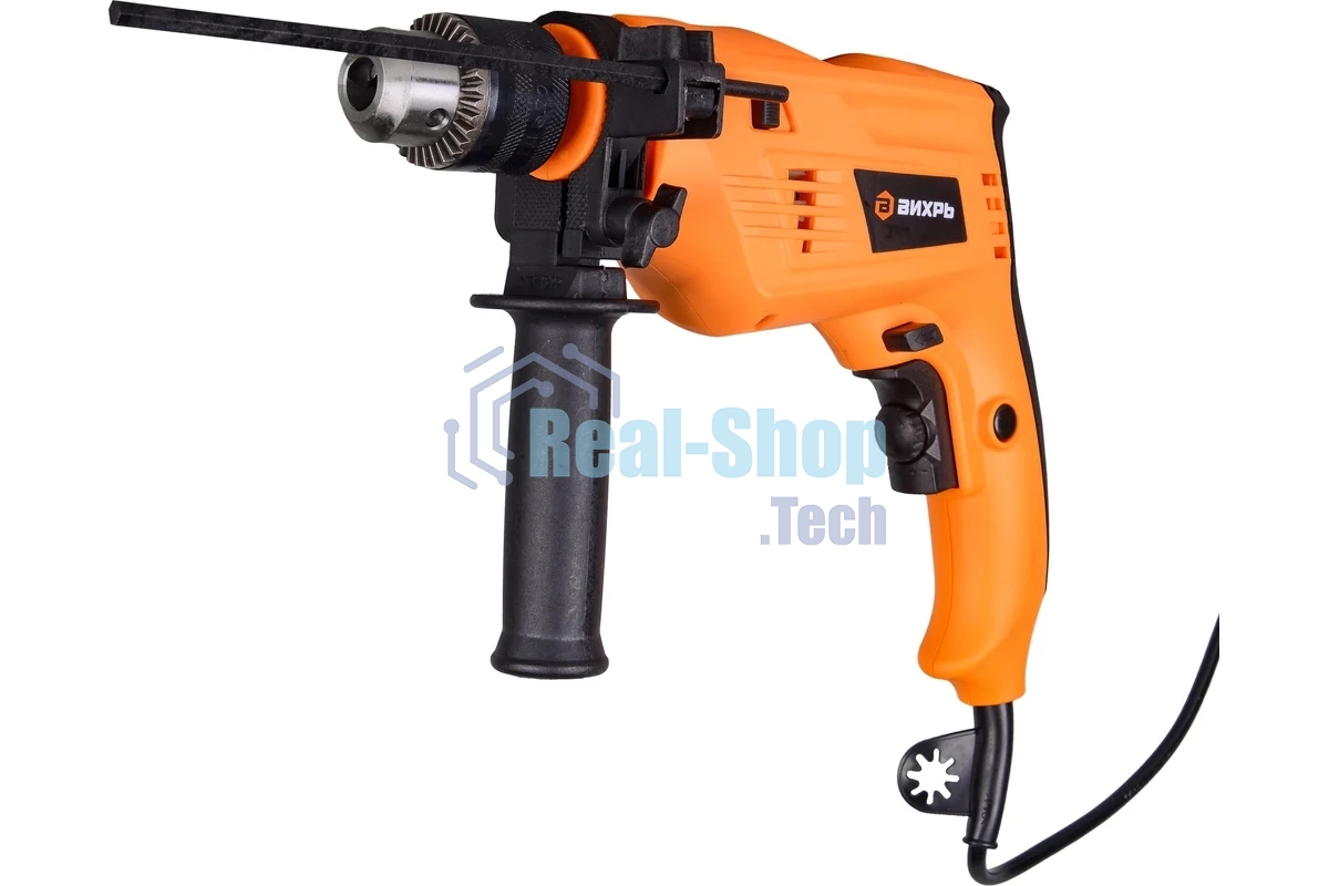 Дрель ударная ВИХРЬ ДУ-700 72/8/2700 Вт, сталь, бетон, дерево 10мм, 13мм, 25мм, 0-3000 об/мин, 1,8кг