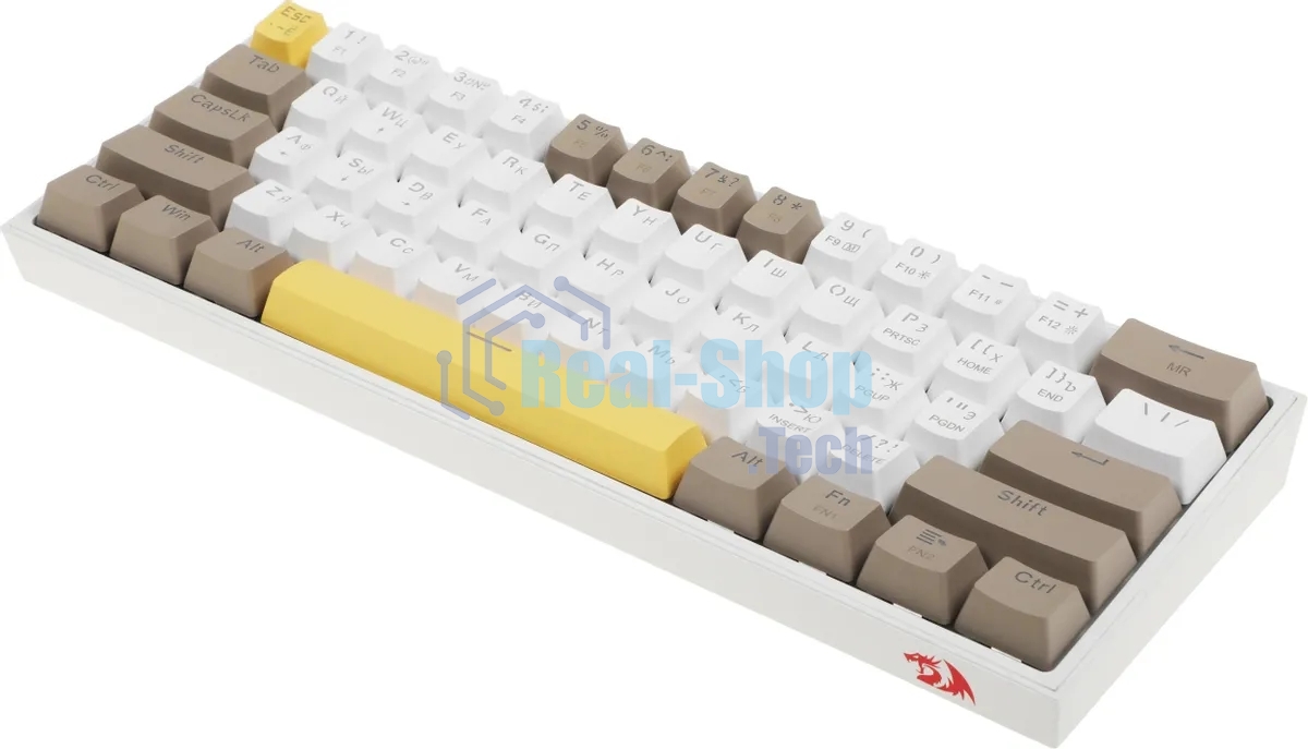 Клавиатура Redragon Fizz проводная, USB Type-A, белый