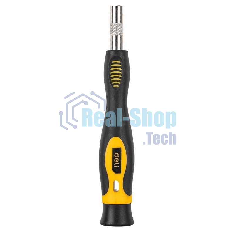 Набор прецизионных отвертокDeli DL3565 65 предметов Материал бит Cr-v. Пластиковый кейс.