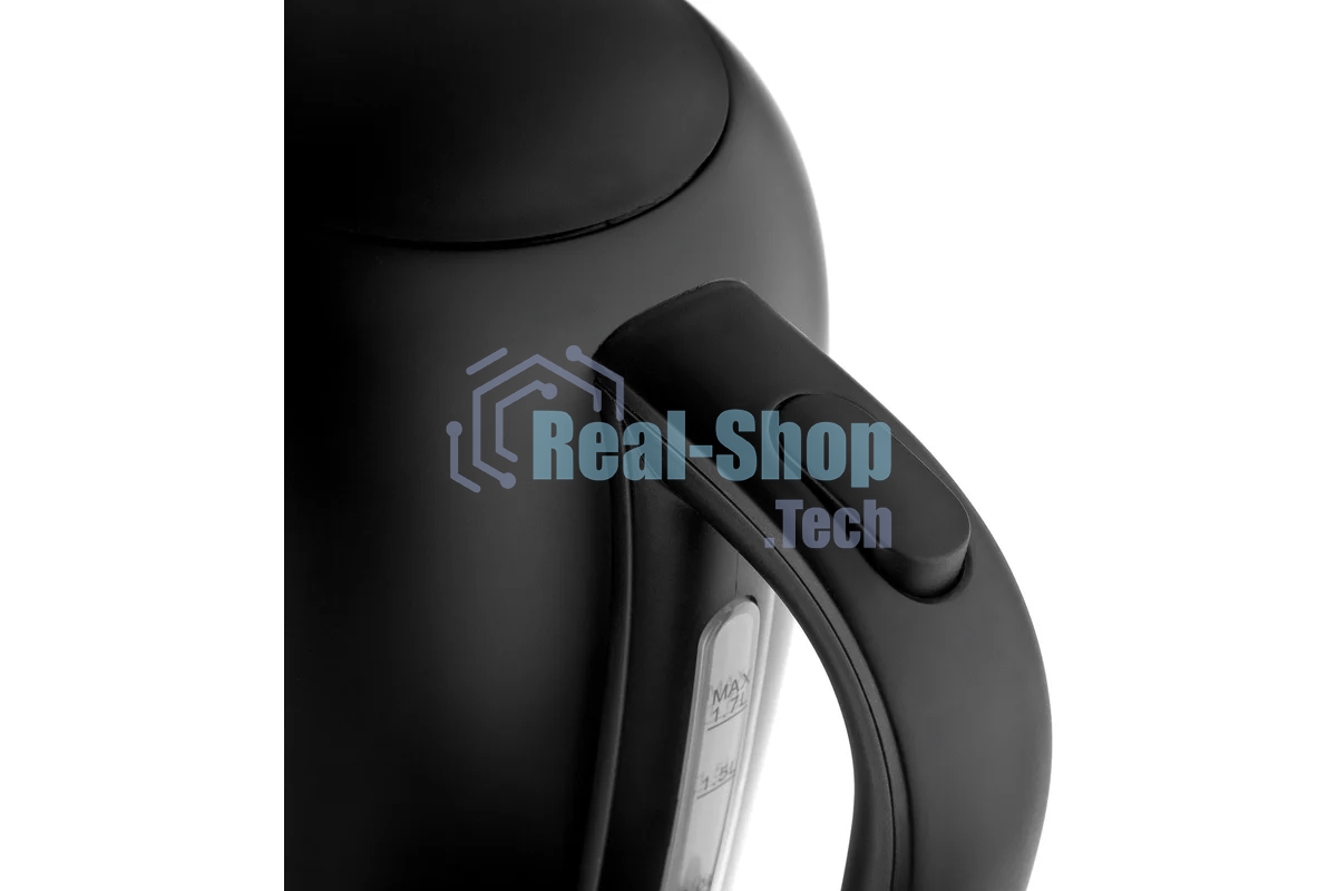 Чайник электрический BRAYER BR1005BK 2200Вт.1,7 л, STRIX, сталь окраш, термометр, черный