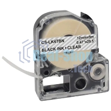 Картридж ленточный Cactus CS-LK4TBN черный, 12 мм, 9 м для Epson LW300/LW400/LW700/LW600P/LW1000P/K400/Z700/Z900
