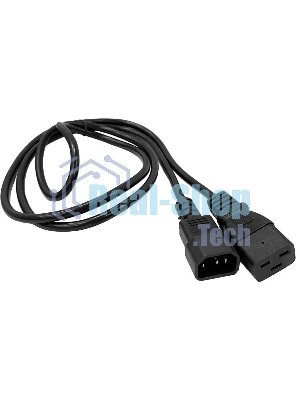 Шнур питания Lanmaster LAN-PP19/14-1.5-BK C19-С14 проводник.:3x0.75мм2 1.5м 220В 10А черный