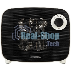Тепловентилятор Centek CT-6023 белый/черный, 750/1500 Вт, 15 м2