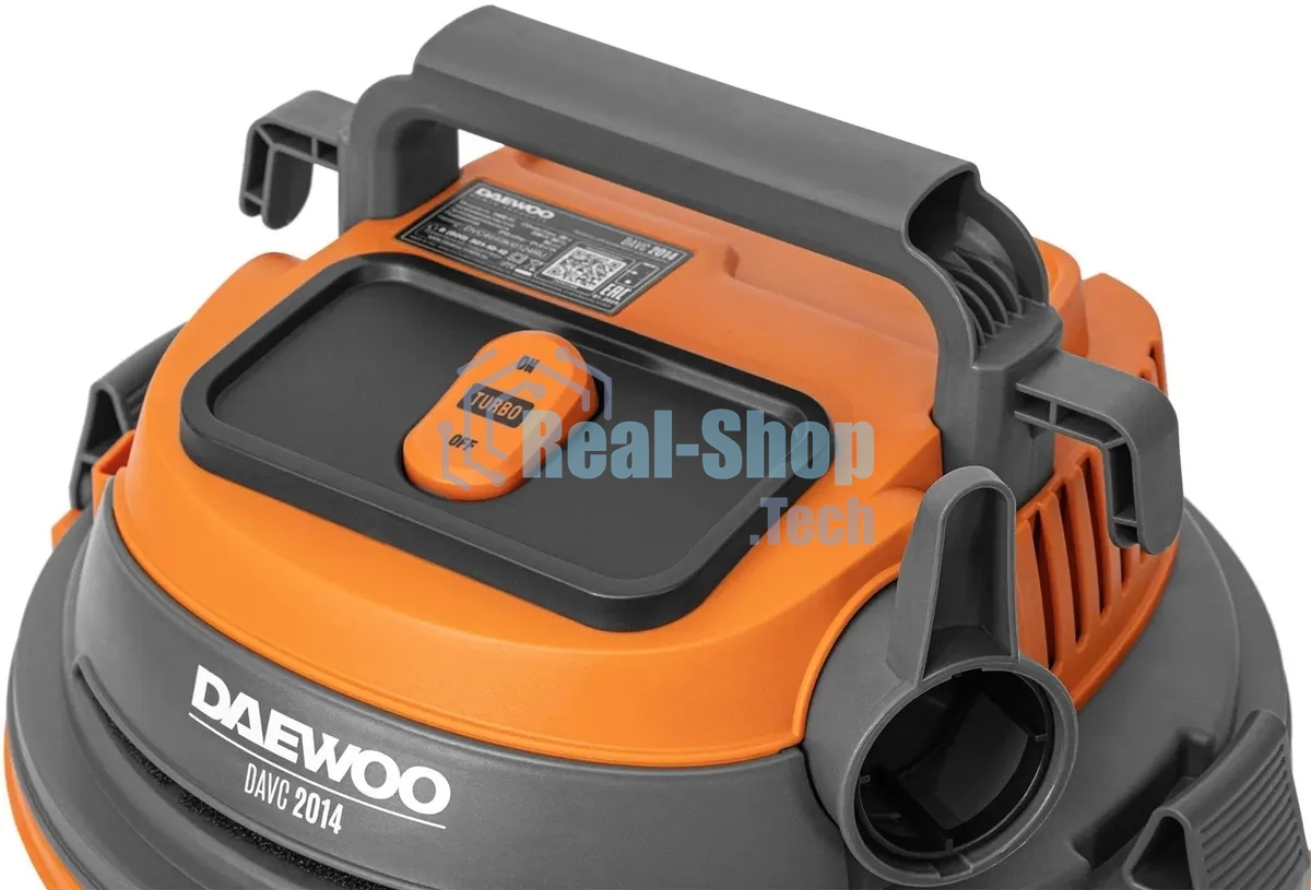 Строительный пылесос Daewoo DAVC 2014 1400Вт (уборка: сухая/сбор воды/выдув) оранжевый