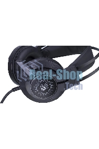 Гарнитура проводная с микрофоном A4 Bloody J437 черный 1.8м мониторные USB оголовье (J437)