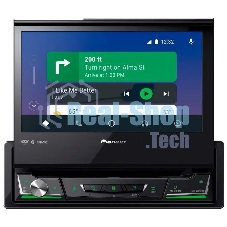 Автомагнитола Pioneer AVH-Z7250BT, 1 DIN, CD, Bluetooth, USB Type-A, AUX, CarPlay, пульт ДУ, съёмная панель