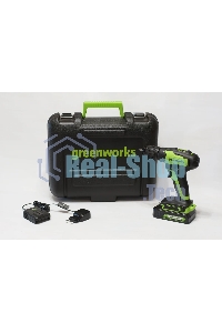 Дрель-шуруповерт аккумуляторная GREENWORKS 3704007UA, Аккумуляторная, 24В