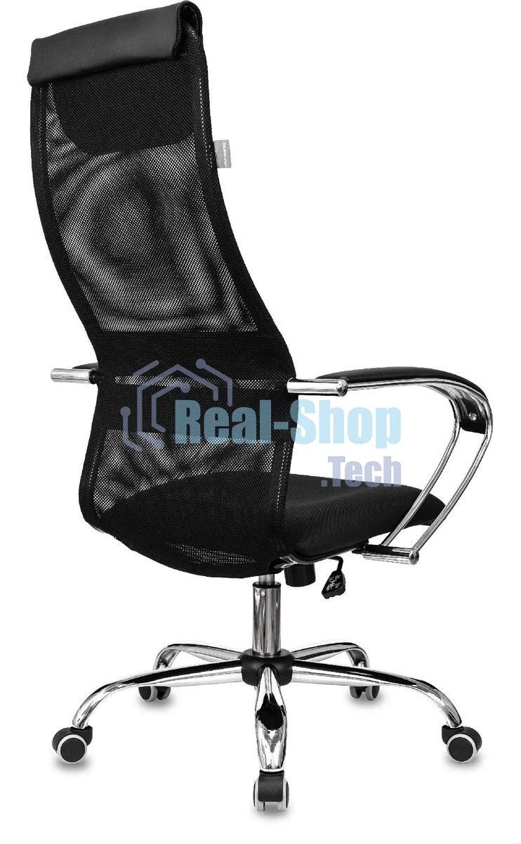 Кресло руководителя Бюрократ CH-607SL TW-01 Neo Black черный, сетка/ткань с подголов. на колес. металл хром