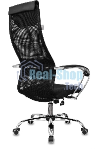Кресло руководителя Бюрократ CH-607SL TW-01 Neo Black черный, сетка/ткань с подголов. на колес. металл хром