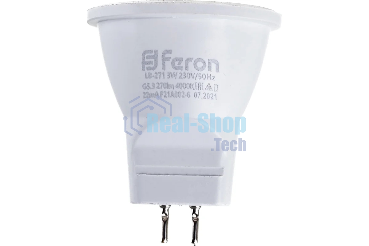Лампа светодиодная Feron LB-271 3W 230V G5,3 4000K