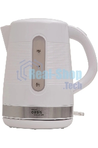 Чайник электрический Oasis making everywhere K-1PW 1,7 л, 2200 Вт, белый
